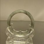 Gray Jade Bangle Bracelet Photo 1