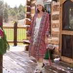 Sundance Cascade Ridge Quilted Kimono Robe Size Medium/Large Photo 9