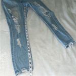 Gogo Jeans  womens size 5 distressed skinny light blue denim mid rise ankle Photo 7