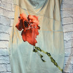 The Drop Asymmetrical Floral Dress in Cream and Red Blue Size XL Photo 0