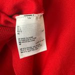 JM Collection  Red Boat Neck Sweater with Gold Button Detail sz L Holiday Photo 5