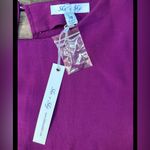 She & Sky ‎ Shirt Dress Womens M Maroon Button Accent Sleeve  Summer Chic Photo 4