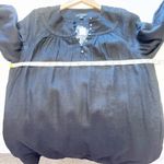 J.Crew Gathered Popover Dress in linen Black Size XS NWT Photo 7