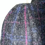 Vintage New York Girl Women's 16 Wool Window Pane Plaid Midi Coat Union Made USA Black Photo 6