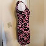 Style Sexy Sleeveless Bodycorn Dress Summer Vintage Floral Printed Made in Japan Black Photo 3