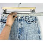 ZARA  Distressed High Waisted Straight Leg Jeans 6 Photo 4