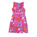 Lilly Pulitzer Iggy Shorely Blue Feeling Tanked Cut Out Shift Pique Dress 2 Photo 2