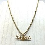 L.A. DODGERS 14K solid script logo pendant by Michael Anthony, NWOT Gold Photo 8
