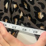 Boutique Leopard Print Long Sleeve Blouse Size Small Gray Photo 5