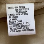 Tahari ASL Blazer Jacket Khaki Cream Tan Button Front Professional Blazer Size 8 Photo 7