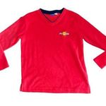 Disney Vintage Winnie the Pooh pullover fleece v-neck sweater shirt size medium Photo 0