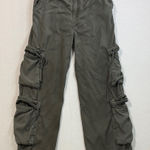 Stylish Women's Cargo Jeans in Green Size M Photo 0