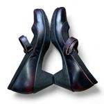 NAOT Luma Red Black Leather Mary Janes Chunky Heel Pump Shoes EU 39 US 8 Goth Photo 6