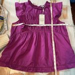 Rails  Filomena Summer Casual Lightweight Ruffle Top Size XS Berry Photo 6