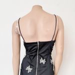 Anthropologie [] Maeve Black Silver Brynne Crystal Bow Butterfly Mini Dress Sz 12 Photo 4