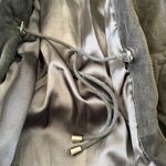 wilson's leather Vintage Wilsons Suede Leather Jacket Parka Cinch Waist Hooded Zip Up Large Photo 5