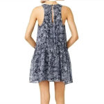 Likely  Bayard Paisley Round Neck Back Ruffle Tank Top Dress Sz 10 Photo 1