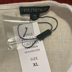 For Cynthia Sleeveless Linen Blend Colorblock Midi Dress Pockets A-line Sz XL Photo 7