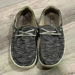 Hey Dude  Wendy Sox Dark Grey Canvas Casual Lightweight Slip On Shoes Size 6 Photo 1