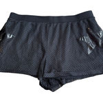 Tripp NYC  Shorts Womens XXL Vinyl Stars Mesh Layer Black Goth Punk‎ Rave Pull On Photo 0