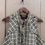 Lane Bryant  Womens Vest Icon Collection Brown Plaid Snap Button Plus Size 24 Photo 3