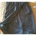 BCBGMAXAZRIA  Size Medium Dress Pleated Office Wear  Rowan Navy Blue Career Wear Photo 10