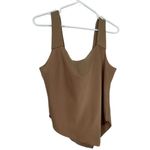 Lucyswhims size large asymmetrical hem cowl front taupe tank top Tan Photo 1