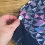 Geometric Print Rectangular Scarf Purple Blue Black OS Photo 5