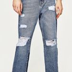 ZARA  mid-rise straight fit jeans Size 2 Photo 2