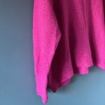Vince Camuto L Pink Round Neck Sweater Lightweight Bright Bold Casual Ribbed Photo 2
