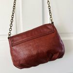 Margot New York Brown Leather Crossbody Bag Brass Chain Card Slots Photo 5