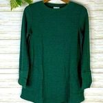 J.Jill  Green Waffle Knit Long Sleeve Top Photo 0