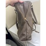Kooba Everette Taupe Brown Leather Expandable Tote Shoulder Bag Photo 3