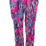 Lilly Pulitzer Women 4 Pull On Cotton Pants Multi Free Spirit Lightweight Bright Photo 3