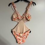 Cupshe Women’s Sea Shore Floral Flutter One Piece Swimsuit Size Medium Photo 15