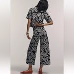 Anthropologie  Maeve The Ettie High Rise Wide Leg Crop Pants Floral Size 27 NEW Photo 2