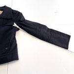 Ted Baker  Womens Navy Blue Collared Button Up Pockets Jacket Ted Size 1 US SMALL Photo 8