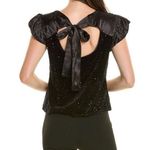 Nanette Lepore Embroidered Velvet Sequin Top Photo 1