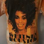 Whitney Houston Orange Crewneck Short Sleeve Tie Dye T Photo 1