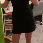 Black Denim Dress Size 6 Photo 2