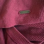 Hollister  Slim Tee Maroon Burgundy Button Up Ribbed Top Y2K Long Sleeve XS Photo 5