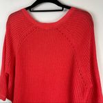 Eileen Fisher 100% Linen Coral Open Knit Too Sweater Sz Small Lagenlook Photo 6