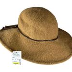 Four Buttons by San Diego Hat Company Tan Sun Hat Wool Blend One Size NEW Brown Photo 3