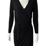 Jennifer Lopez JLO Black Belted Wrap Dress Large (L) Photo 12