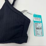 Seafolly Inka Ribbed Bralette Bikini Top Women’s 4 D-Cup Black Swimwear NWT Photo 4