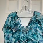 No Boundaries  Blue Palm Print Swim Coverup size M Photo 8