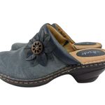 *Softspots Lara Clogs Womens Size 9.5W Gray Suede Leather Comfort Casual Boho Photo 0