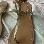 Old Navy  beige and gold studded sandals Photo 2