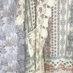 Umgee USA Boho Kimono Cardigan S/M Crochet Lace Trim Open Front Boho Cottagecore Photo 1