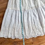 Anthropologie Hale Bob Cabana Eyelet cream Resortwear maxi dress vacation beaded Photo 13